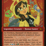 Vorthos, Steward of Myth (UNF-502) - Unfinity: (Showcase) Foil
