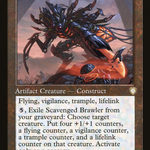 Scavenged Brawler (BRC-017) - The Brothers' War Commander: (tombstone)