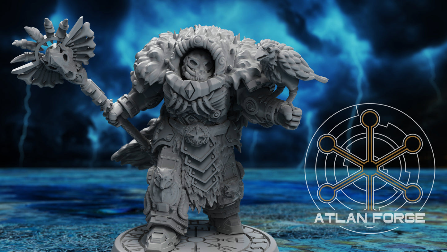 3d Printed Asgardian Storm Priest by Atlan Forge Miniatures