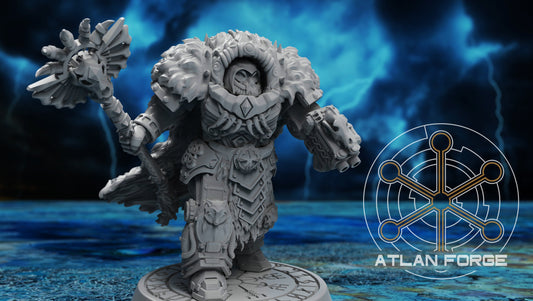 3d Printed Asgardian Storm Priest by Atlan Forge Miniatures