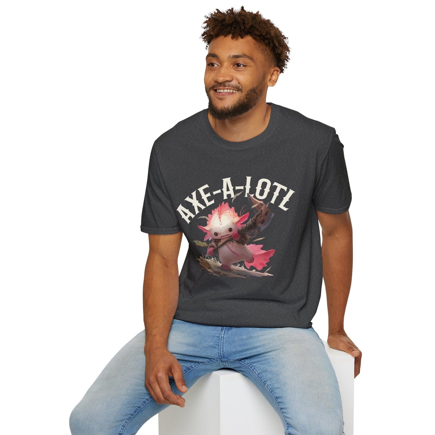Axe-A-Lotl Funny Axolotl DnD T-Shirt