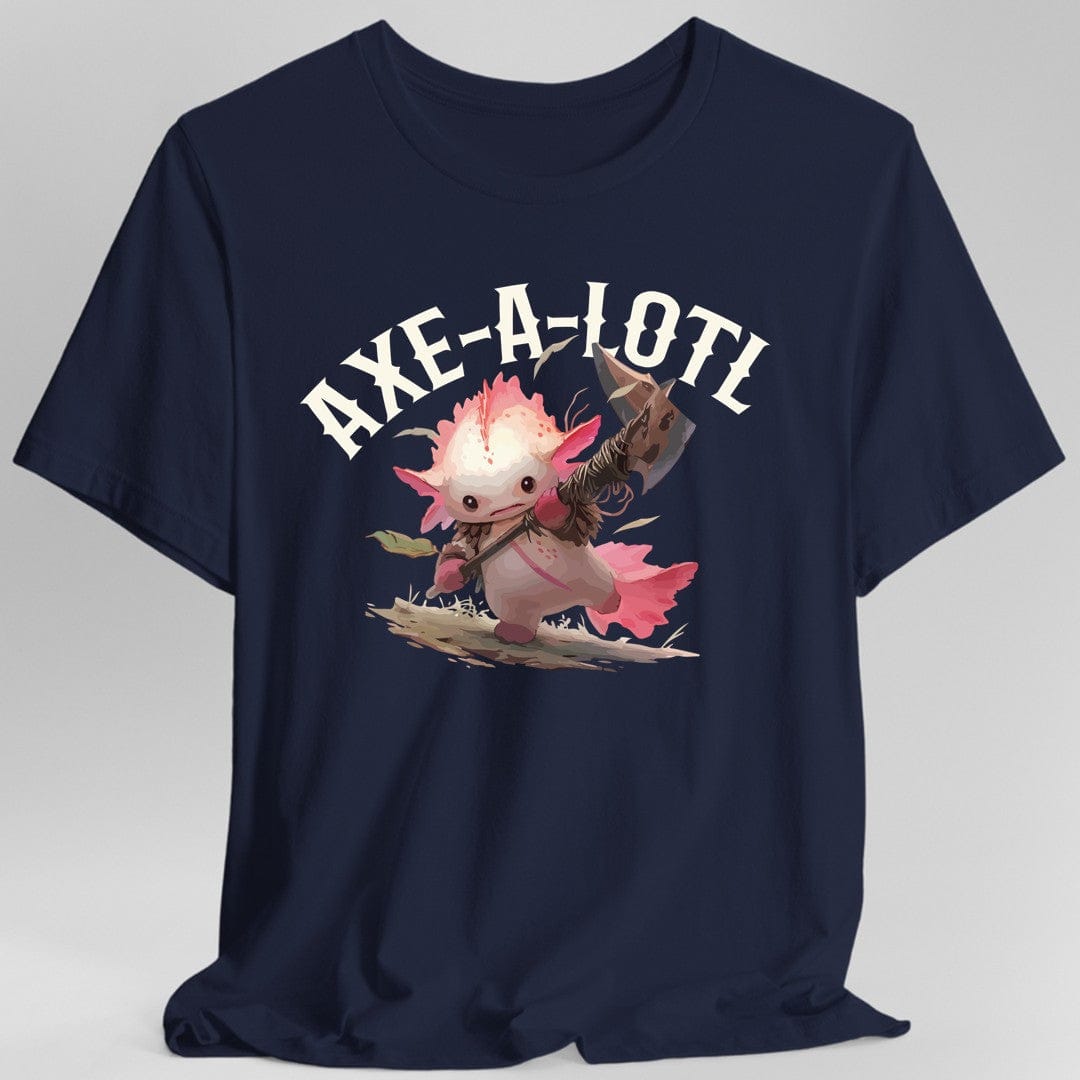 Axe-A-Lotl Funny Axolotl DnD T-Shirt