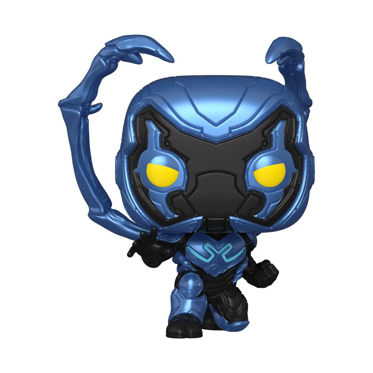 Blue Beetle Pop! figure from THE MIGHTY HOBBY SHOP, featuring the character in a stylized collectible design.