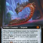 Bladecoil Serpent (BRO-361) - The Brothers' War: (Extended Art)