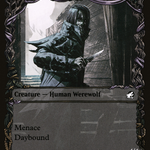 Shady Traveler // Stalking Predator (MID-291) - Innistrad: Midnight Hunt: (Showcase, Double Faced Transform)