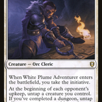 White Plume Adventurer (CLB-049) - Commander Legends: Battle for Baldur's Gate