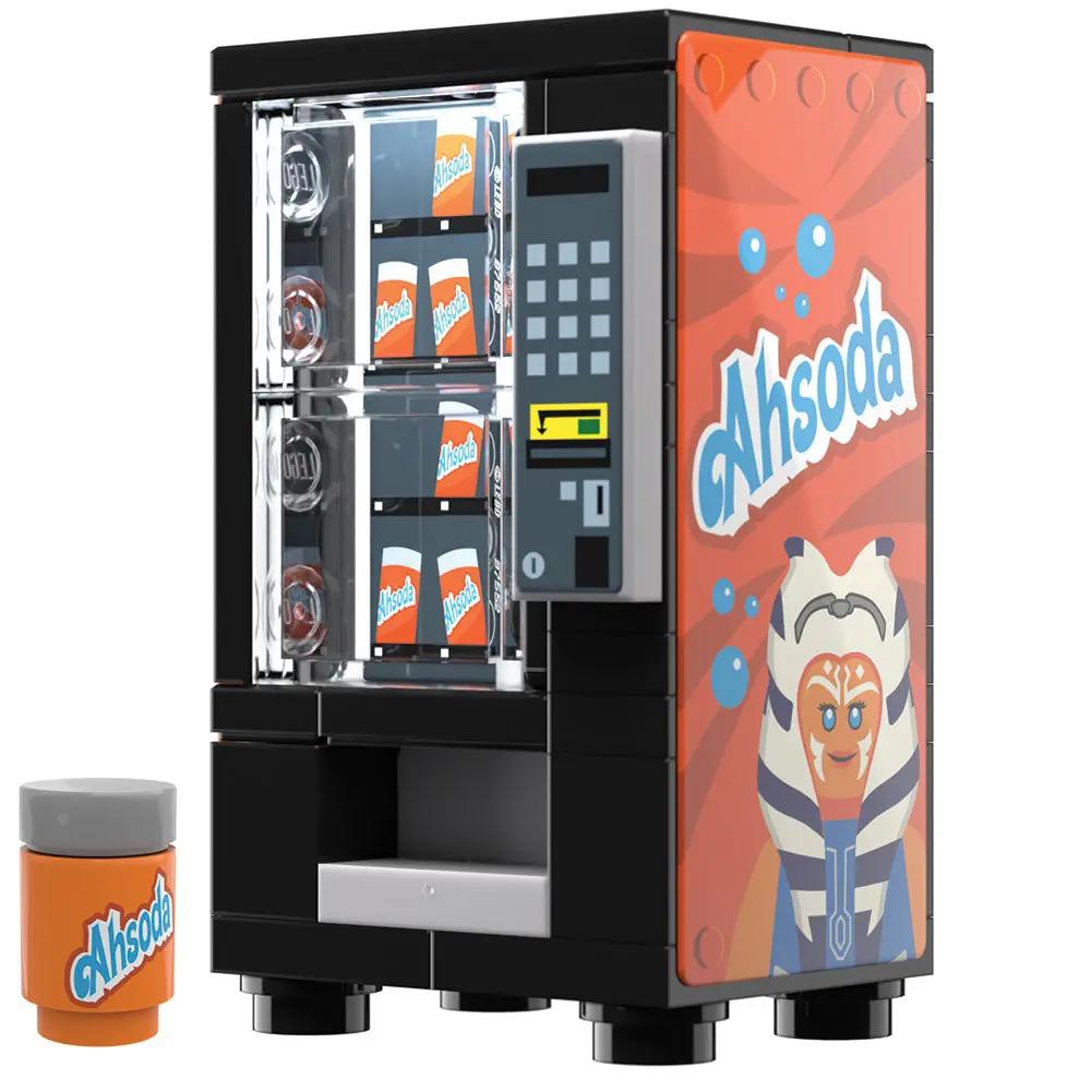 Custom LEGO Ahsoda vending machine building set by B3 Customs featuring a detailed Star Wars-themed design.