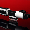 Custom LEGO Mini Dark Lord Lightsaber kit by B3 Customs, featuring a detailed dark-colored lightsaber with intricate design.