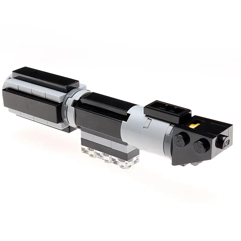 Custom LEGO Mini Dark Lord Lightsaber from B3 Customs, featuring a detailed dark-colored lightsaber with intricate design elements.