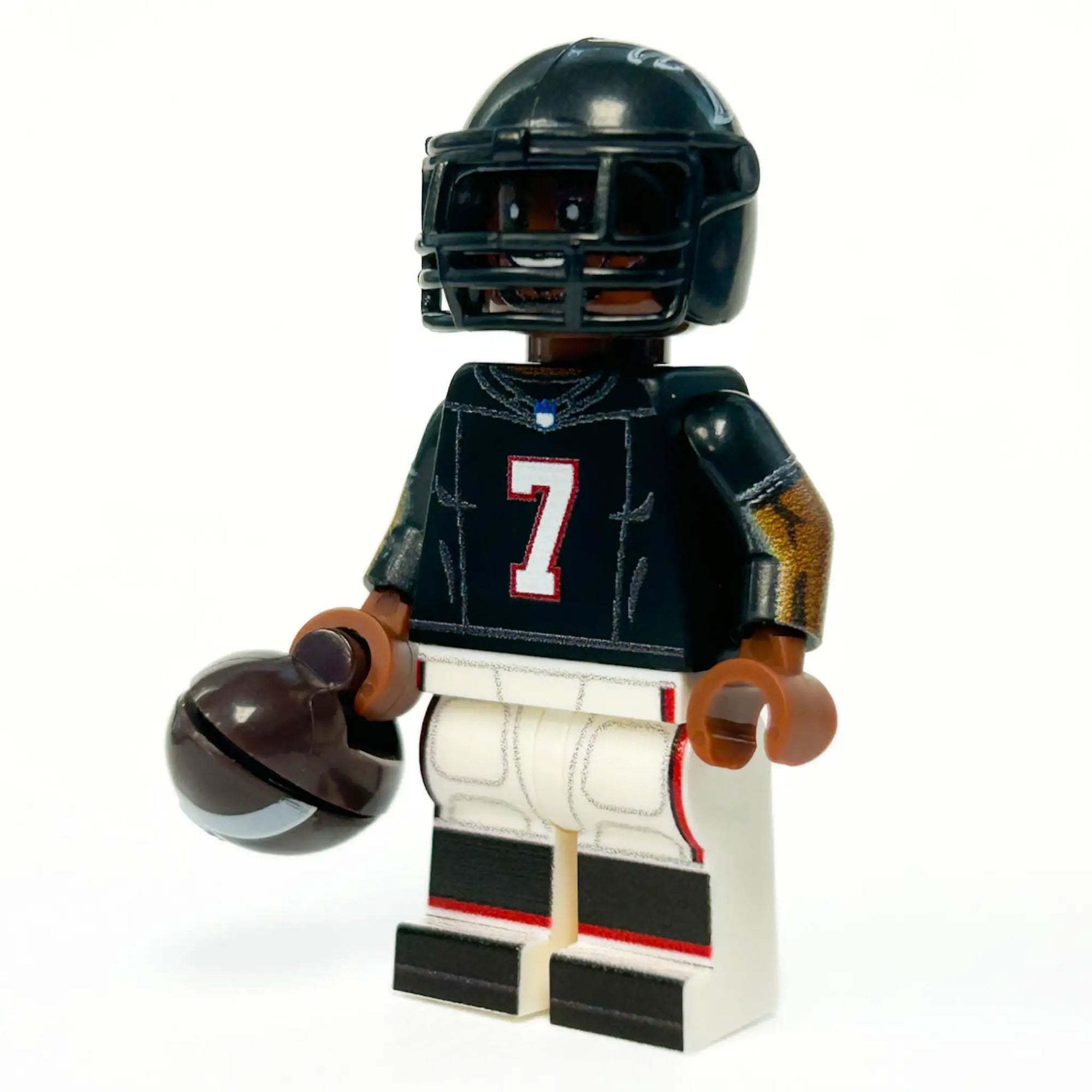 Custom B3 Customs LEGO minifigure of RB Atlanta football player, detailed sports-themed LEGO football player figure.
