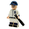 Custom Ty Cobb Detroit Tigers baseball player LEGO minifigure by B3 Customs, detailed with team jersey and baseball cap.