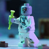 Custom LEGO Zombie Nurse minifigure by B3 Customs, featuring a green zombie face and nurse outfit with LEGO bricks.