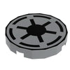 Custom printed Star Wars Republic Crest 2x2 round LEGO tile by B3 Customs, featuring detailed LEGO part design.