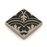 Custom LEGO parts featuring Twenties Classic Encaustic Flooring design on 2x2 tile, by B3 Customs, for creative building projects.