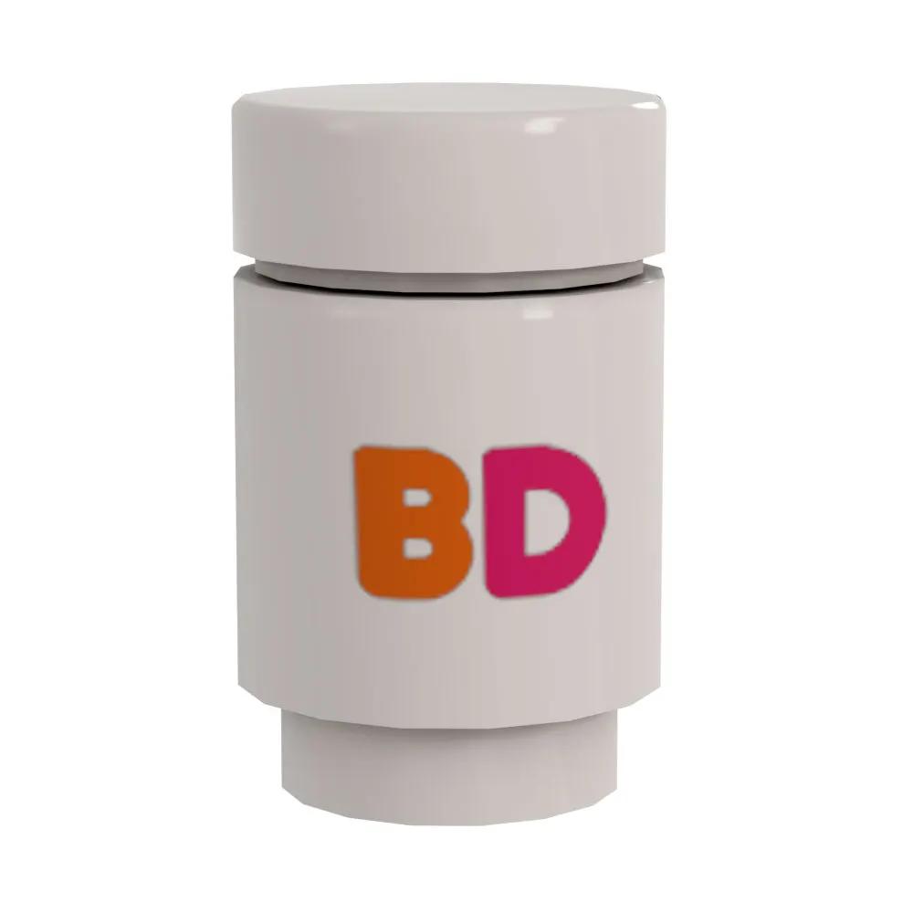Custom LEGO Buildin' Coffee Cup for Minifigs, with detailed print design, made by B3 Customs for LEGO minifigure accessories.