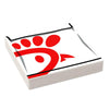 Custom printed Lego-style sandwich bag tile featuring a Brick-Fil-A sandwich design, made by B3 Customs, 2x2 tile for crafts.