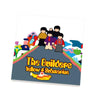 Custom LEGO-style tile featuring The Beatles' Yellow Submarine album cover, printed by B3 Customs, in a 2x2 tile format.