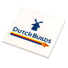 Custom Dutch Builds Coffee sign tile made with LEGO parts, featuring printed design and 6x6 size from B3 Customs.