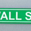 Custom Wall St. street sign tile by B3 Customs, featuring printed lettering on a 1x4 tile with street signage design.