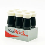 Six-pack of B3 Customs Diet Brick Soda cans with colorful label designs on a white background.