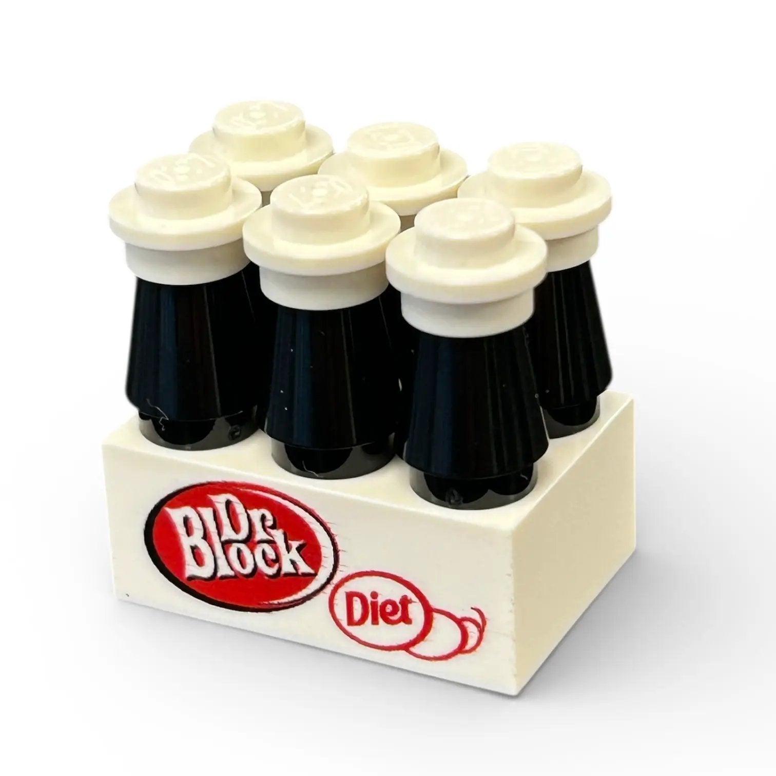 Six-pack of Diet Dr. Block supplements by B3 Customs, showing bottles of dietary health products on a clean background.