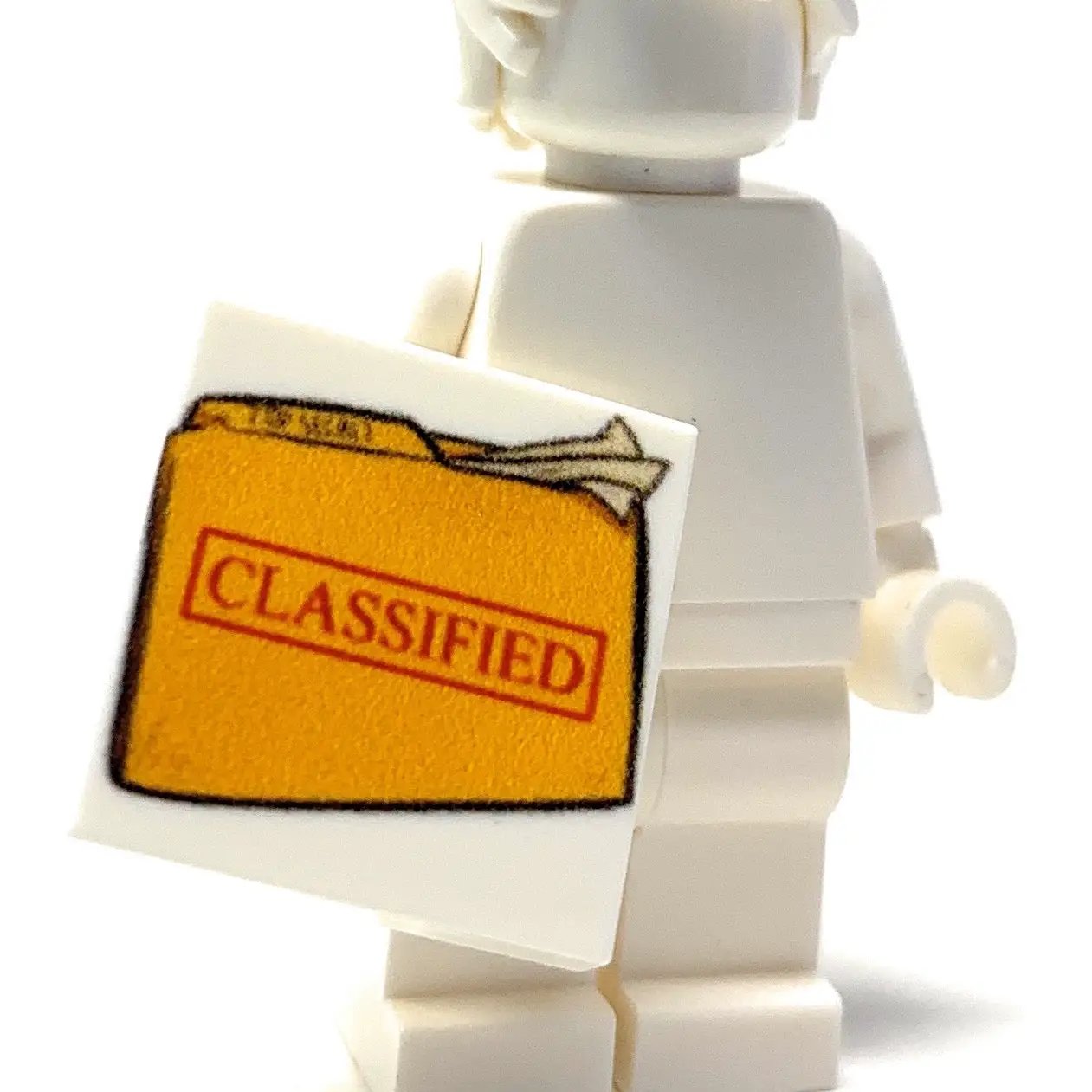 B3 Customs printed classified document 2x2 tile featuring detailed text and vintage document design on ceramic tile.
