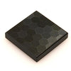 Black HEX Shades flooring tiles by B3 Customs, custom printed 2x2 LEGO-style hexagonal tile layout on black surface.