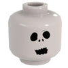 Custom LEGO Jack Skellington Gasping Minifig Head #3 by B3 Customs, detailed spooky skeleton face with open mouth.