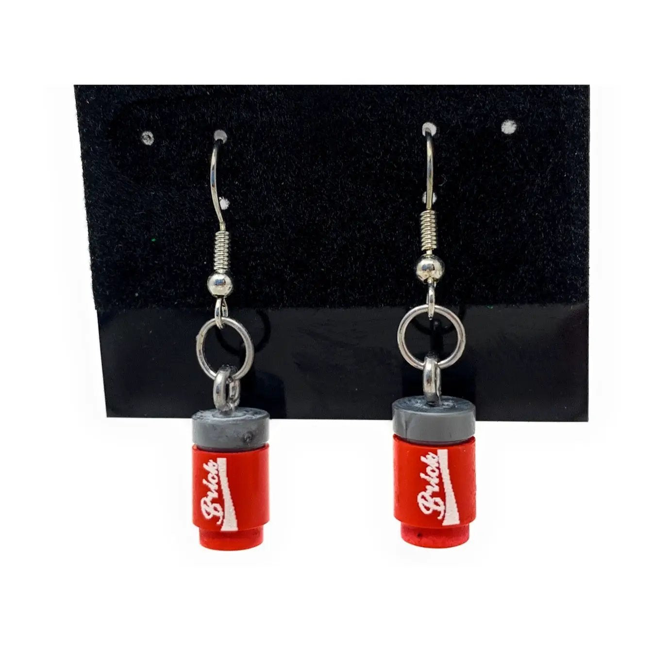 Colorful Bricks Soda Candy earrings crafted from LEGO bricks by B3 Customs, featuring playful, vibrant design and detailed brick construction.