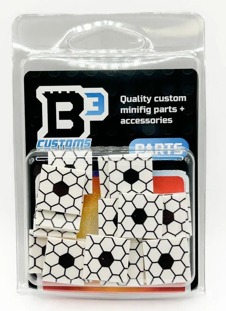Set of 20 LEGO penny tiles from B3 Customs Classic Penny Tile Part Pack, showing colorful tiles arranged in a pattern.