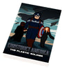 Custom LEGO winter soldier and Captain America movie cover tile by B3 Customs, featuring detailed plastic soldier figures in winter gear.
