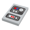 Custom LEGO Star Wars control panel tile from B3 Customs, featuring detailed space-themed buttons and panels in LEGO style.