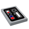 Custom LEGO Star Wars control panel #3 by B3 Customs featuring space-themed 2x3 tile with detailed design.