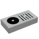 LEGO custom control panel with media dial for Star Wars or space-themed builds, designed by B3 Customs.