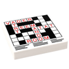 Custom LEGO crossword puzzle with 2x2 tiles for minifigs, designed by B3 Customs, featuring colorful interlocking puzzle pieces.