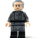 Custom Grand Moff Tarkin LEGO minifigure by B3 Customs, featuring detailed design and authentic LEGO parts on a white background.