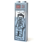 B3 Customs Dracula Halloween figure in Carbonite, 1x2x5 brick, featuring detailed vampire design in black and gray tones