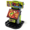 B3 Customs Fruit Samurai Arcade building set made with LEGO bricks, featuring colorful fruit-themed characters and arcade elements.