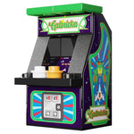 Custom LEGO Galbricka arcade machine by B3 Customs, featuring intricate brick design and classic arcade cabinet details.