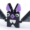 LEGO Halloween bat made with B3 Customs custom LEGO parts, featuring black wings and detailed brick construction.