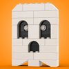 LEGO Halloween Ghost figure from B3 Customs set, featuring a spooky ghost made with LEGO bricks and parts.