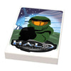 Custom LEGO Halo Bricks Evolved video game cover tile by B3 Customs featuring detailed LEGO brick design and vibrant colors.