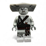 B3 Customs Hammerhead Pirate Minifig with pirate hat and weapon, detailed LEGO-style minifigure on white background.