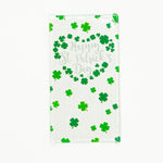Heart St. Patrick's Day 4x6 glass window decal by B3 Customs featuring a festive green heart design.