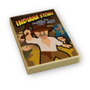 Indiana Stones Raiders of the Lost Brick movie cover tile by B3 Customs, featuring vibrant comic-style artwork on a 2x3 ceramic tile.