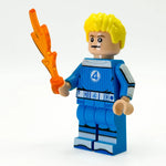 LEGO-style JOHNNY FIRE action figure by B3 Customs made with FanPlastic 4 LEGO parts, detailed custom design and vibrant colors.