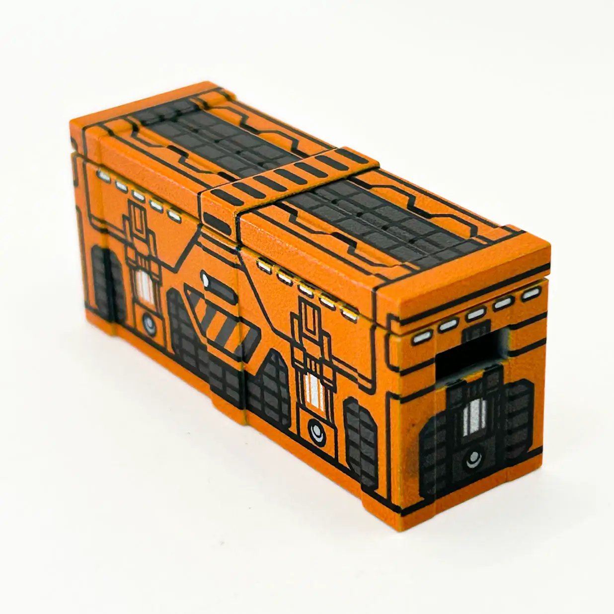 Kyber Crystal BrickArms Crate by B3 Customs showing colorful plastic bricks and accessories for building and customizing figures.