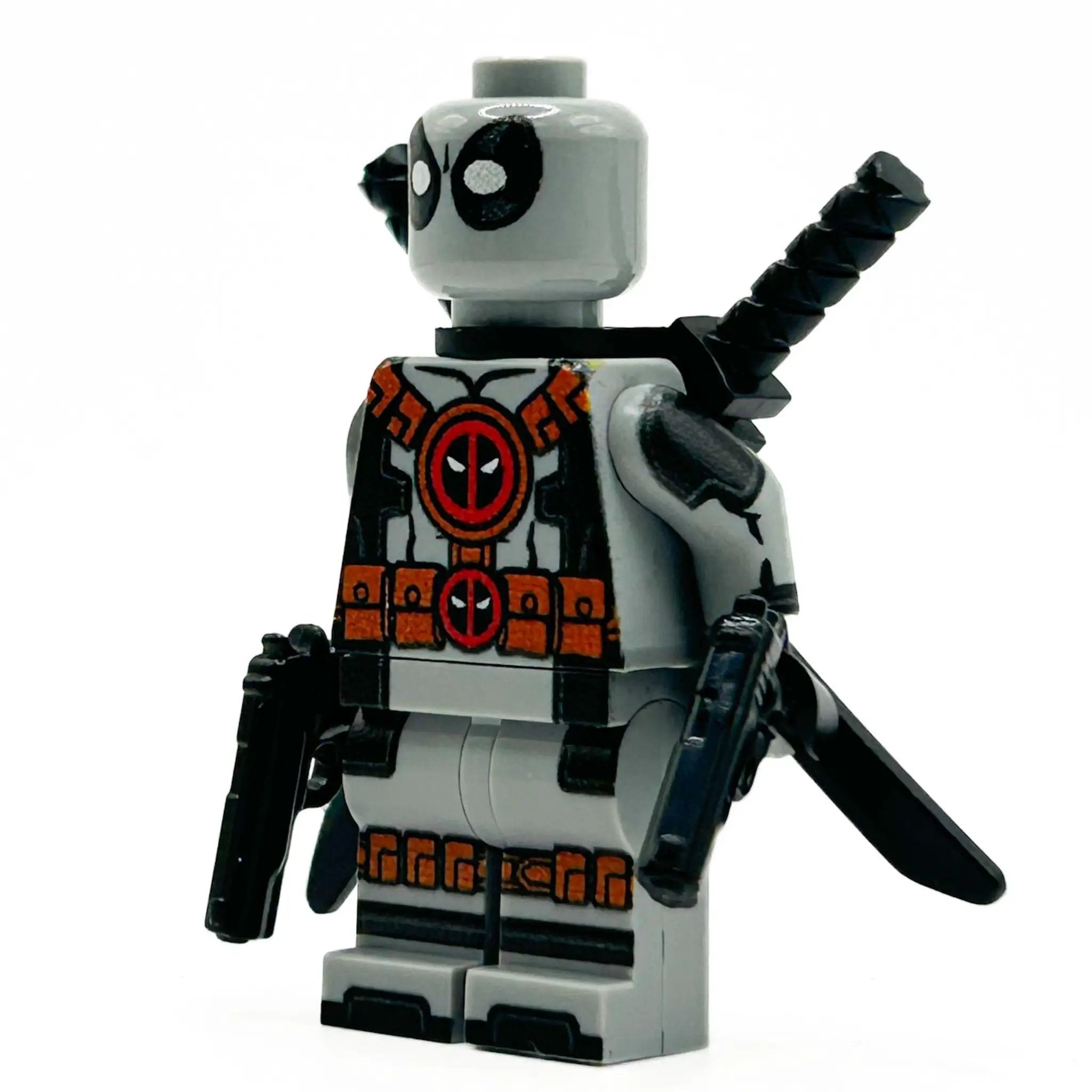 B3 Customs grey MERC minifigure with detailed armor and accessories on a plain background