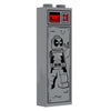 LEGO Deadpool mercenary in carbonite brick made with B3 Customs custom LEGO parts, featuring detailed minifigure design.