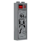 LEGO Deadpool mercenary in carbonite brick made with B3 Customs custom LEGO parts, featuring detailed minifigure design.